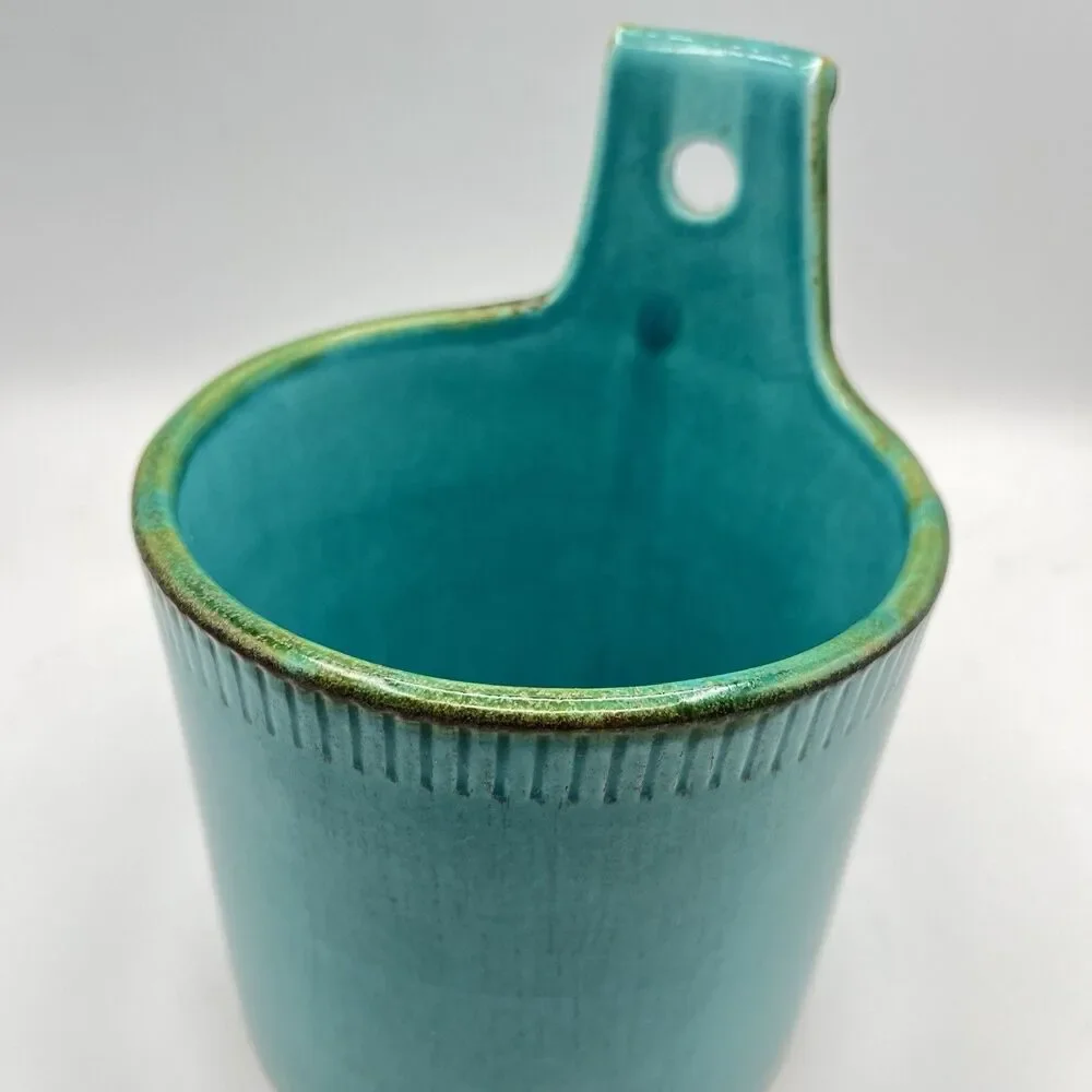 Crate And Barrel Container Blue Ceramic